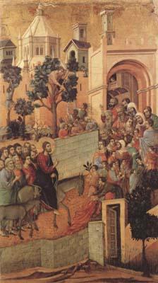Duccio di Buoninsegna Christ Entering Jerusalem (mk08)